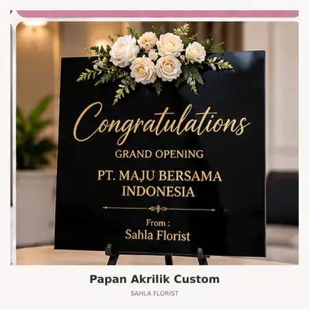 Papan Bunga Akrilik Samarinda Ulu